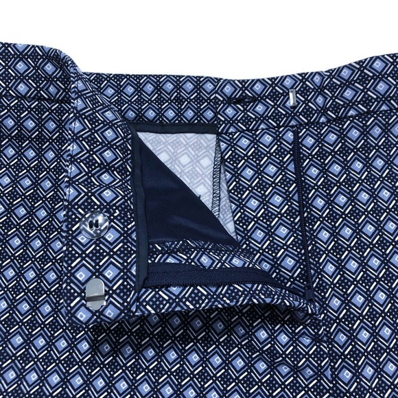 MARIO SERRANI Italy Blue & White Bermuda Shorts 16 - Picture 9 of 16